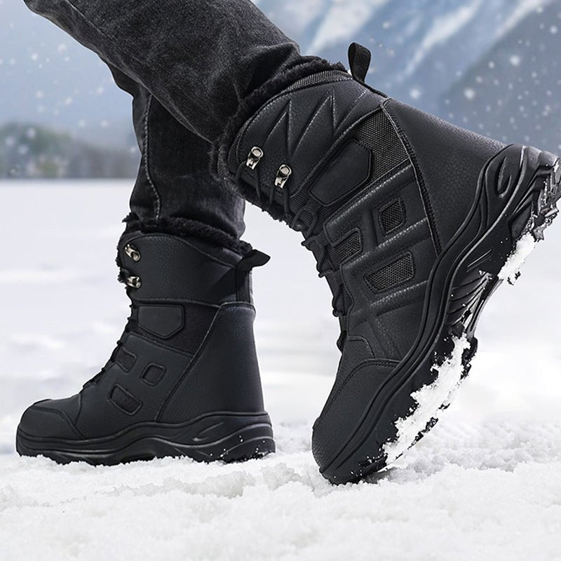 TWS Warm Fur Lined Outdoor Combat Boots - TWS USA