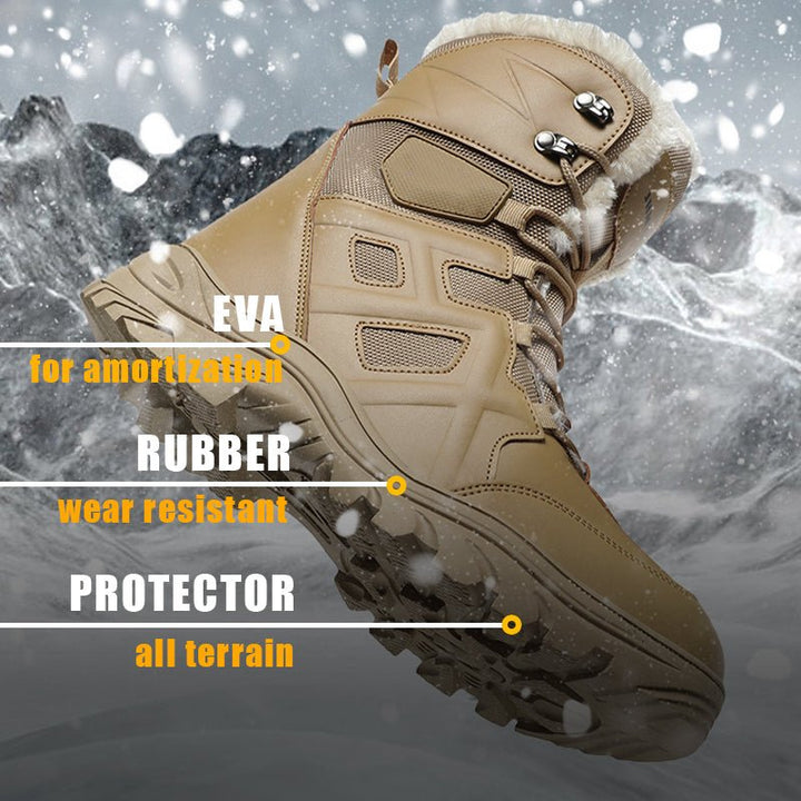 TWS Warm Fur Lined Outdoor Combat Boots - TWS USA