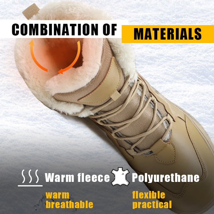 TWS Warm Fur Lined Outdoor Combat Boots - TWS USA