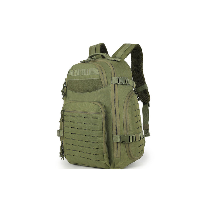Ranger Pro Expandable Tactical Backpack Army Green side view
