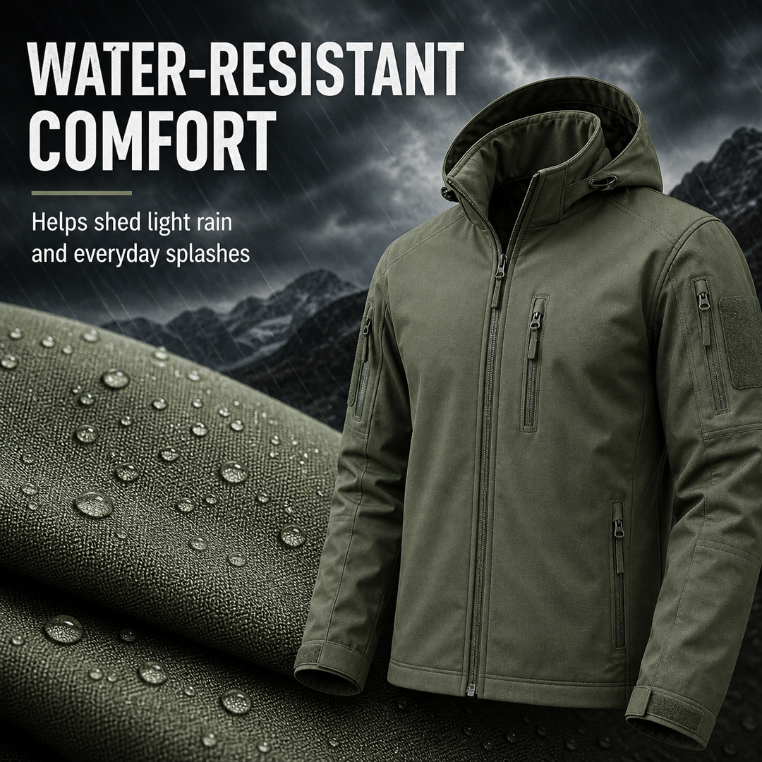 TWS Men’s Lightweight Water-Resistant Jacket Hooded Coat