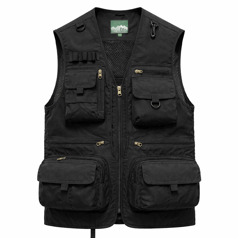 新品未使用 VOAAOV ベスト 黒 2 VEST ヴォアーブ Men's Lightweight Travel Work Vest - Comfortable & Functional