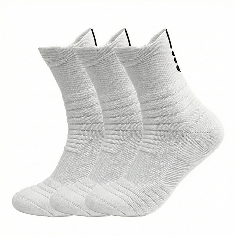 Men's Tactical Crew Socks, Thick Cushioned Moisture Wicking