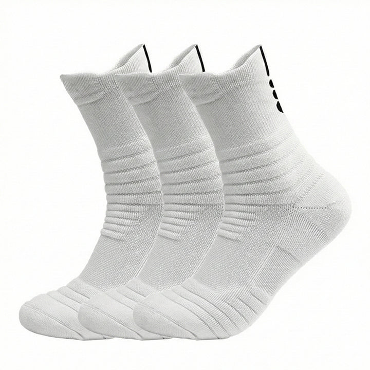 Men's Tactical Crew Socks, Thick Cushioned Moisture Wicking