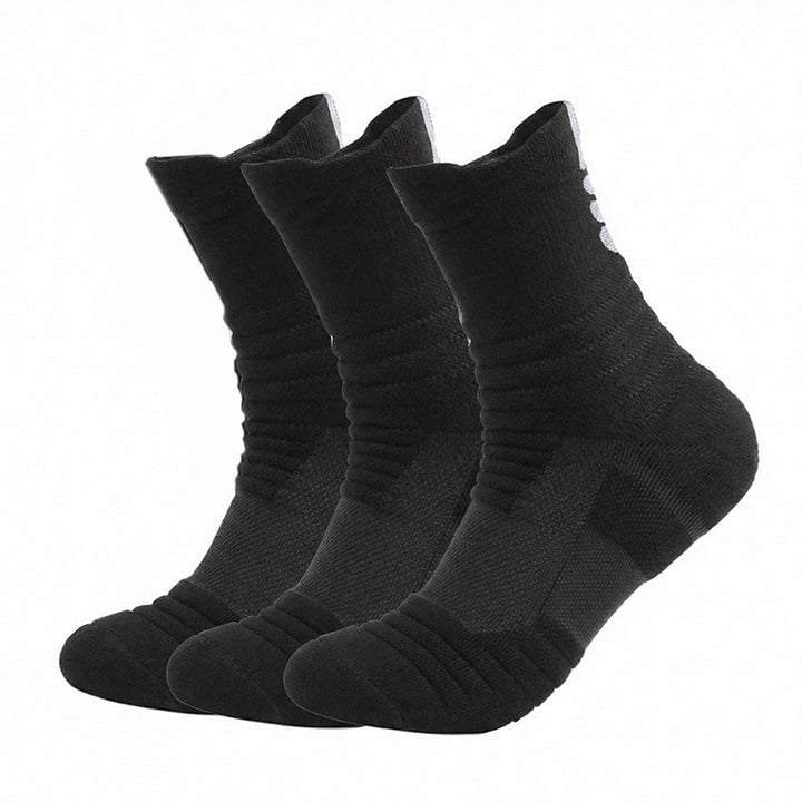 Men's Tactical Crew Socks, Thick Cushioned Moisture Wicking