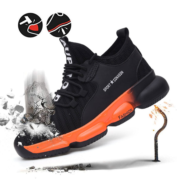 Archon Men's 8875 Steel Toe Work Shoes. Fashionable Tactical Shoes