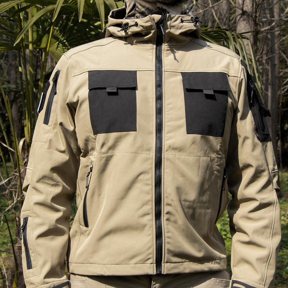 5 - IN - 1 Softshell Waterproof All Terrain Tactical Jacket - TWS USA