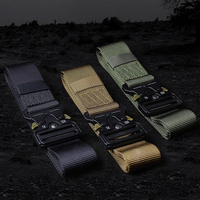 Tactical Quick Release Belt product images. All colors