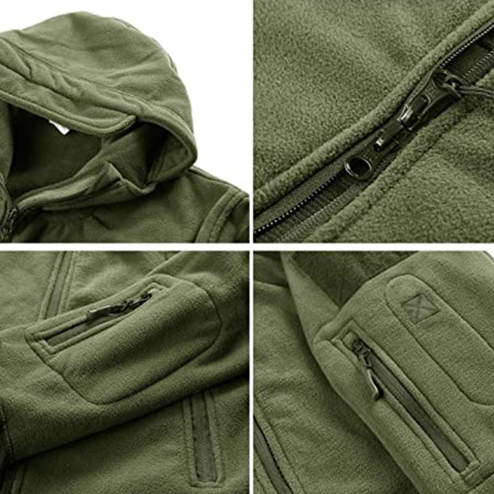 Archon Warm Fleece Hooded Tactical Military Jacket Coat