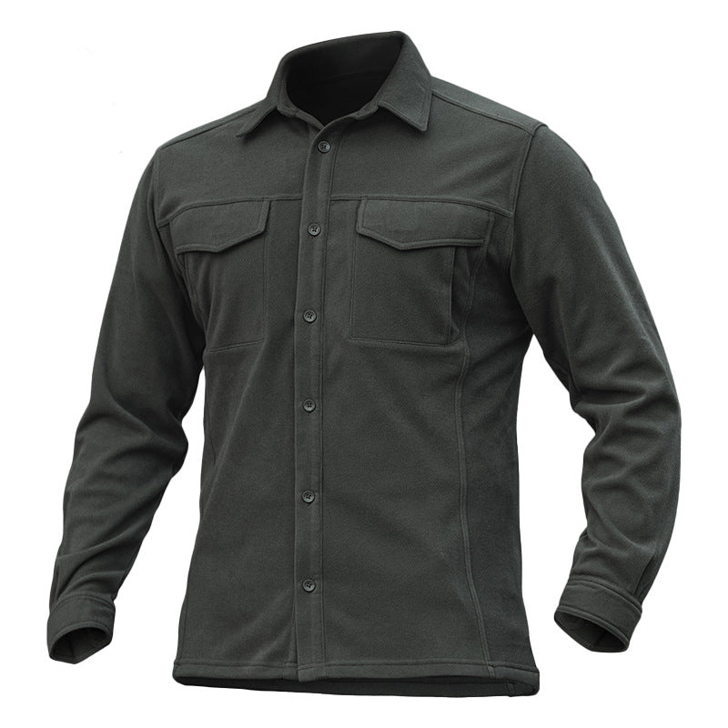 Archon Tactical Men's Long Sleeve Shirt, Stretch Fabric, Warm Jacket For Winter