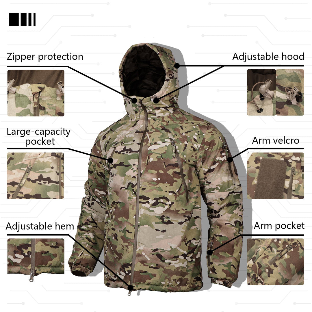 Archon 2.0 Tactical Jacket Waterproof Camouflage Coat For Winter - TWS USA