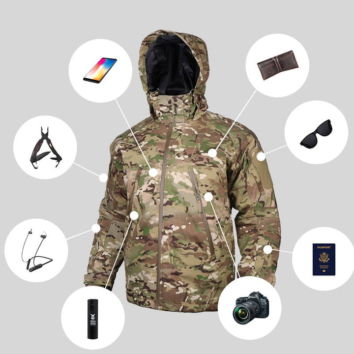 Archon 3.0 Tactical Jacket Waterproof Camouflage HeatCore Coat - TWS USA
