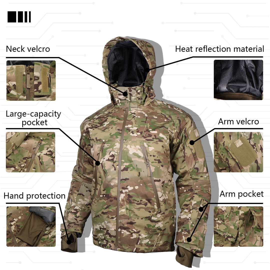 Archon 3.0 Tactical Jacket Waterproof Camouflage HeatCore Coat - TWS USA