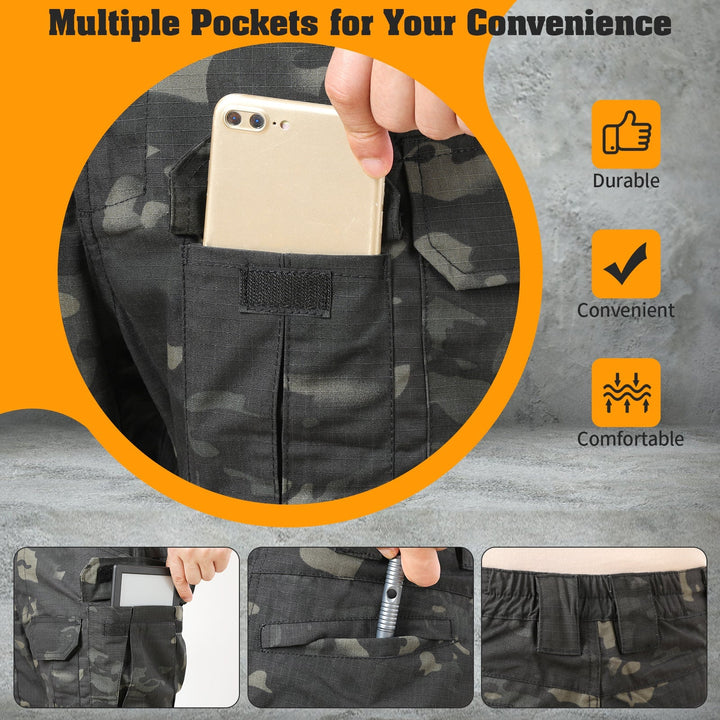 Archon IX8 Outdoor Waterproof Tactical Pants Dark Camo - TWS USA