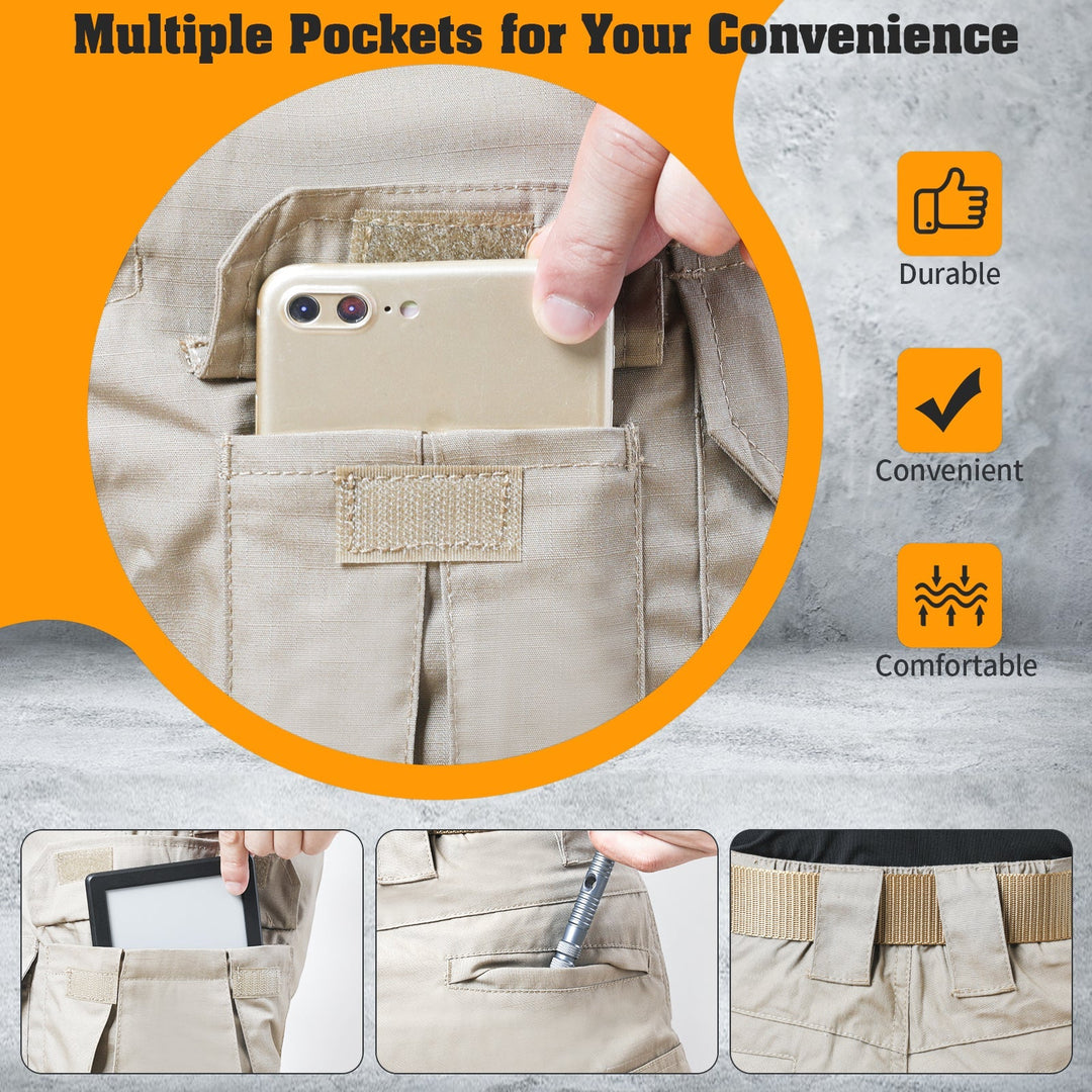 Archon IX8 Outdoor Waterproof Tactical Pants Khaki - TWS USA