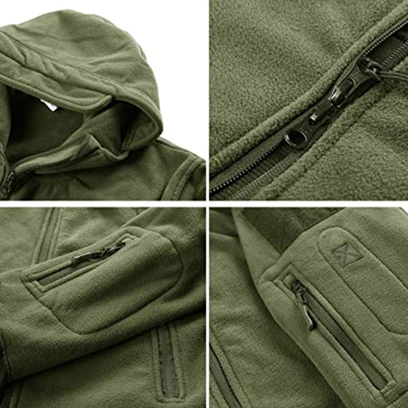 Archon Warm Fleece Hooded Tactical Military Jacket Coat - TWS USA