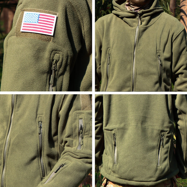 Archon Warm Fleece Hooded Tactical Military Jacket Coat - TWS USA