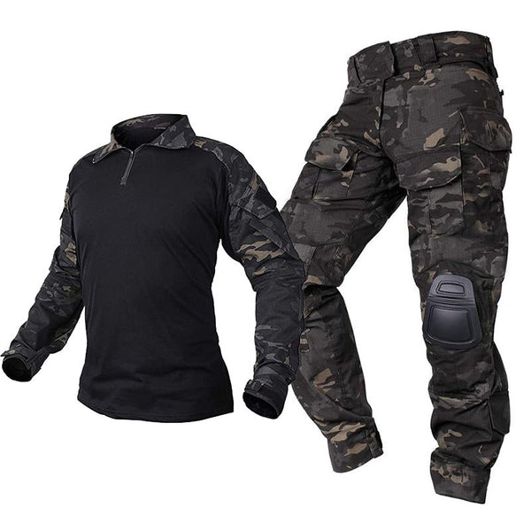 G3 Pro Combat Clothing Suit Men's Tactical Uniform Dark Camo, M