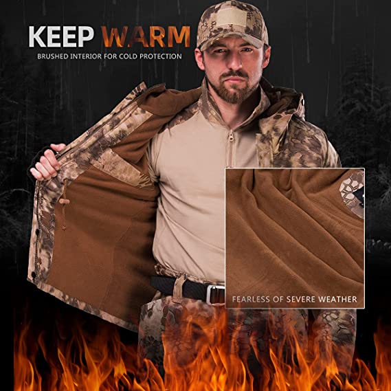 G8 Soft Shell Tactical Jacket Coat Military Fleece Hooded - TWS USA