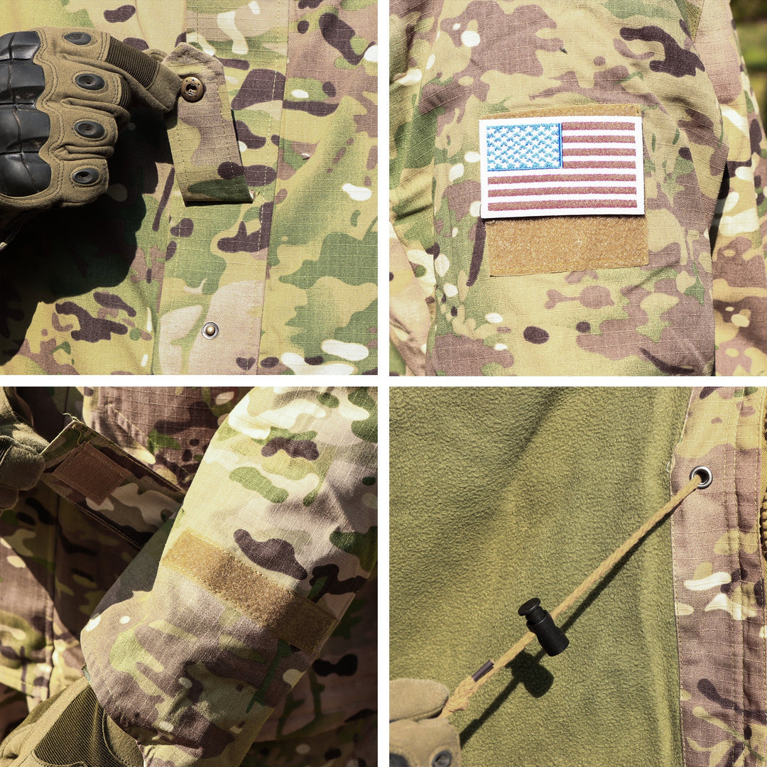 G8 Soft Shell Tactical Jacket Coat Military Fleece Hooded - TWS USA