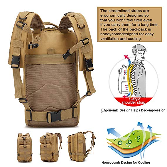 Lightweight Tactical Backpack Packable 24 Military Backpack - TWS USA