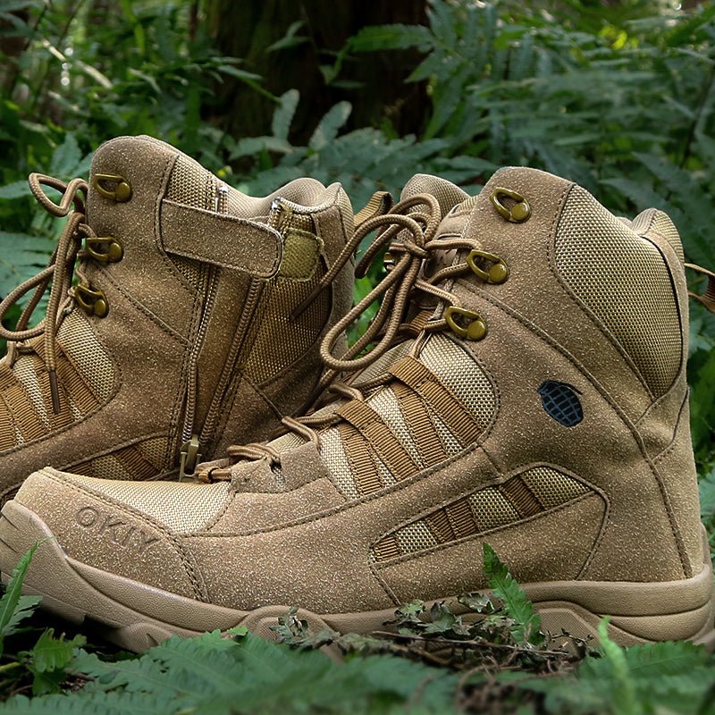 Men's High Top Tactical Outdoor Boots Lightweight Military Boots - TWS USA