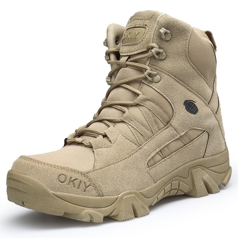 Men's High Top Tactical Outdoor Boots Lightweight Military Boots - TWS USA