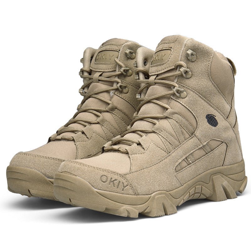 Men's High Top Tactical Outdoor Boots Lightweight Military Boots - TWS USA