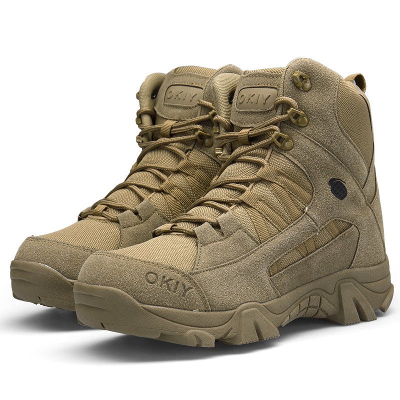 Men's High Top Tactical Outdoor Boots Lightweight Military Boots - TWS USA