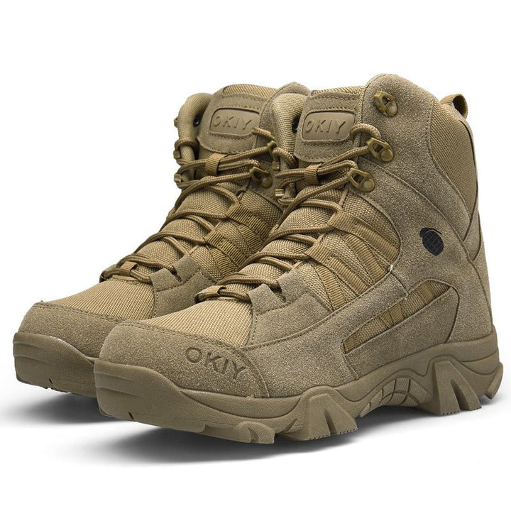 Men's High Top Tactical Outdoor Boots Lightweight Military Boots - TWS USA