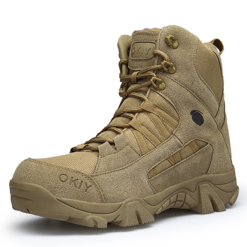 Men's High Top Tactical Outdoor Boots Lightweight Military Boots - TWS USA