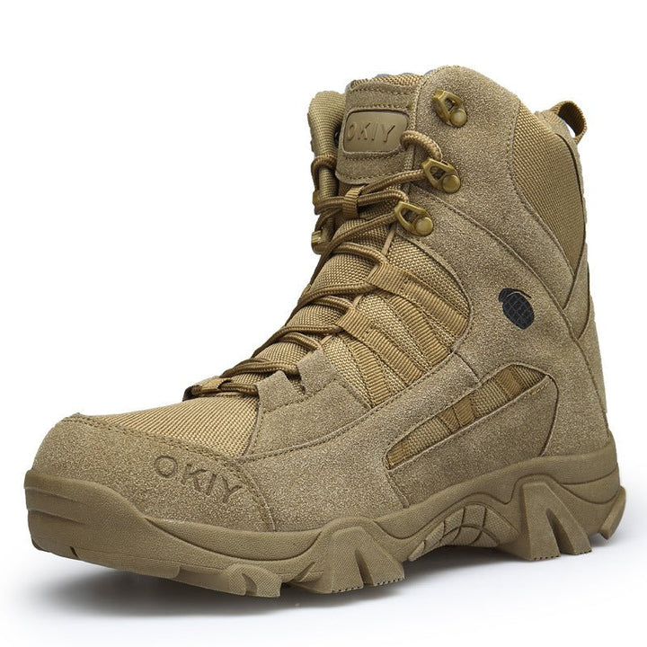 Men's High Top Tactical Outdoor Boots Lightweight Military Boots - TWS USA