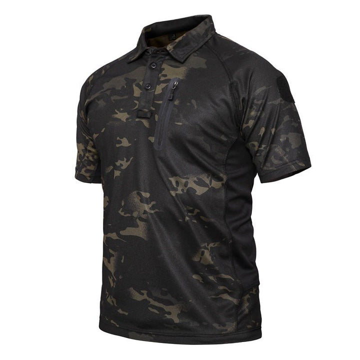 Men's Short Sleeve Quick Dry Battle Top kahki - TWS USA