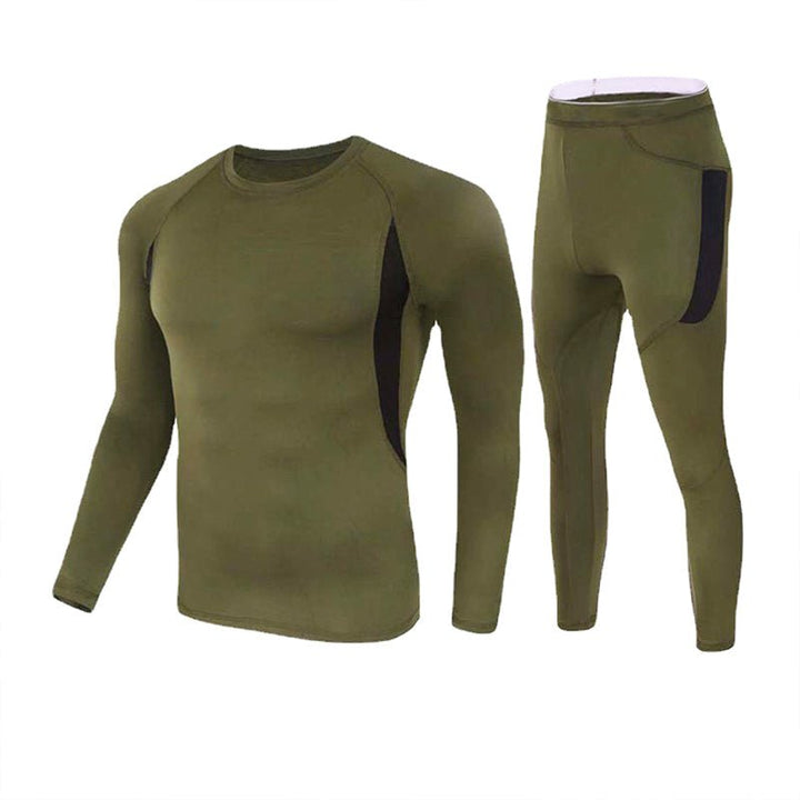 Men's Stretch Thermal Underwear Tactical Sports Shapewear Set - TWS USA