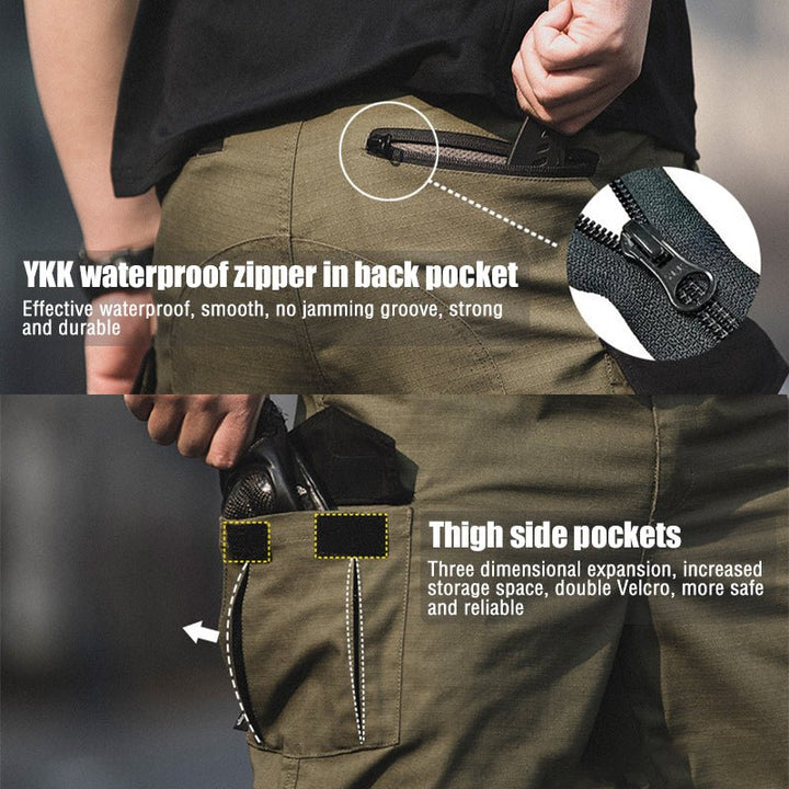 Men's Urban Cargo Pants Waterproof Ripstop Tactical Pants - TWS USA
