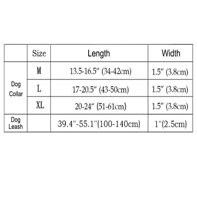 Adjustable Tactical Dog Collar with Leash, 1.5'' Width Nylon Military Training Dog Collar