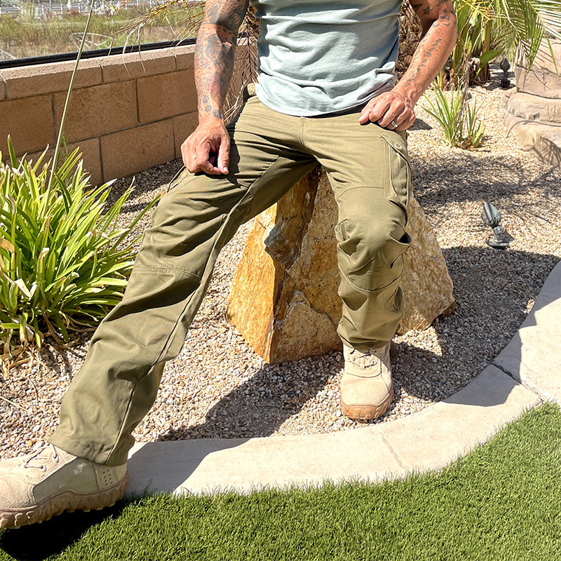 Men's Cargo Pants Wear-resistant Work Pants Khaki